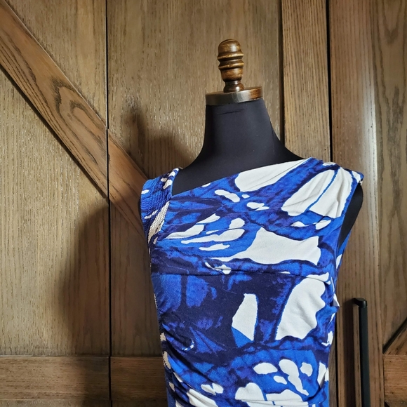 Escada Floral Ruched Dress - Picture 4 of 5